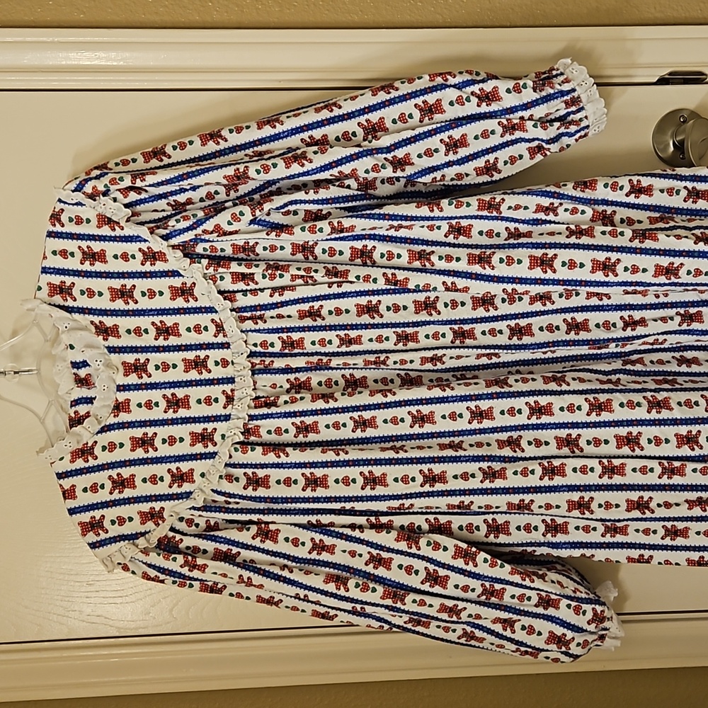 EUC 80's Vintage Lanz of Salzburg Full-length Flannel Granny Gown Ladies M